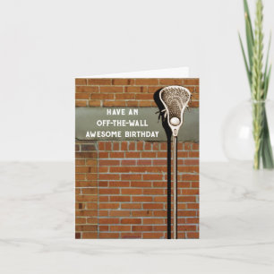 Lacrosse Birthday Card Karte
