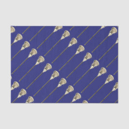 Lacrosse Blue Sports Tissue Paper Seidenpapier