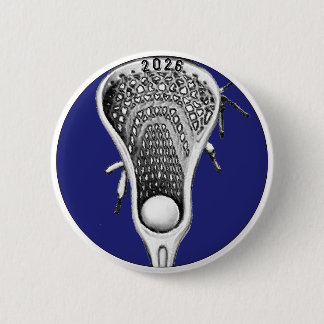 Lacrosse Blue Team Gifts Button