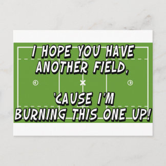 Lacrosse Burning Field Postkarte