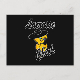Lacrosse Chick #4 Postkarte