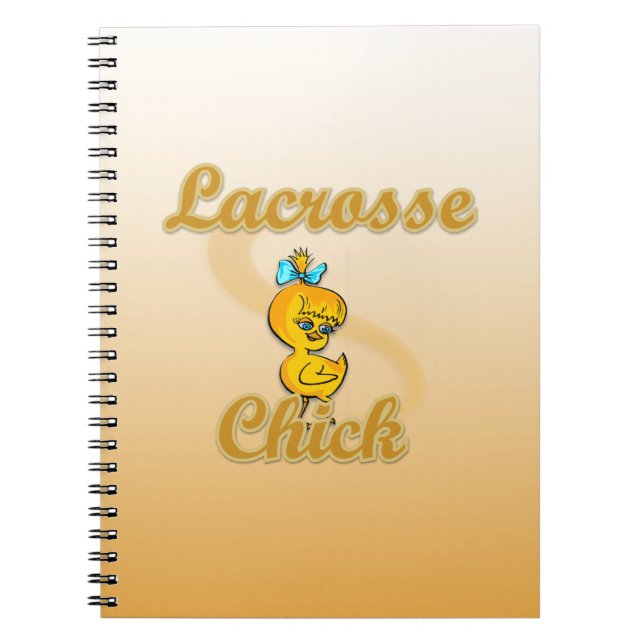 Lacrosse Chick Notizblock (Vorderseite)