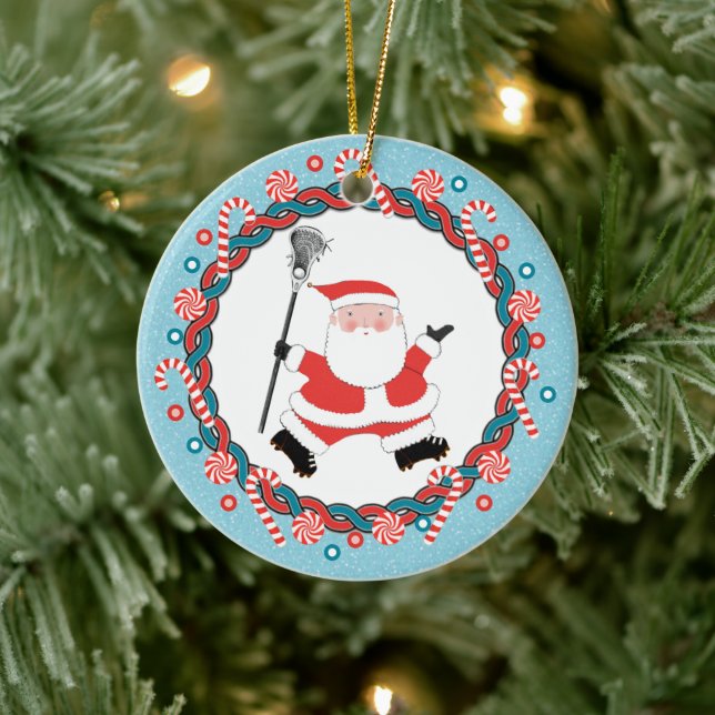 Lacrosse Christmas Collectible 2023 Keramik Ornament (Baum)