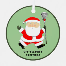 Lacrosse Christmas Collectible Ornament Aus Metall