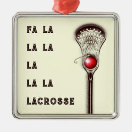 Lacrosse Christmas Collectible Ornament Aus Metall