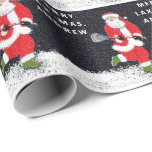 Lacrosse Christmas Geschenkpapier<br><div class="desc">Lacrosse Weihnachtsgeschenk-Verpackung mit Santa Lacrosse Spieler und einem Ort, um den Namen Ihres Lieblings-Spieler oder Teamcoach hinzuzufügen.</div>