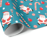 Lacrosse Christmas Geschenkpapier<br><div class="desc">Kreative Lacrosse-Geschenkpackung mit Weihnachtsgeschenk mit einem laxen Stick.</div>