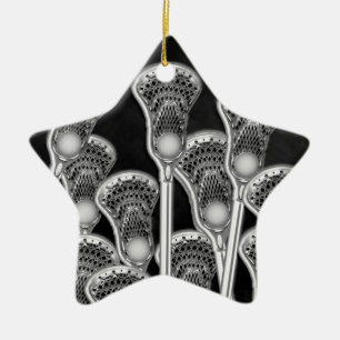 Lacrosse Christmas Keramik Ornament