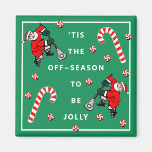 Lacrosse Christmas Kleine Geschenk Magnet