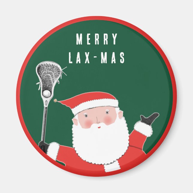 Lacrosse Christmas Kleinen Geschenke Magnet (Vorne)