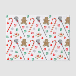 Lacrosse Christmas Pattern Tissue Paper Seidenpapier