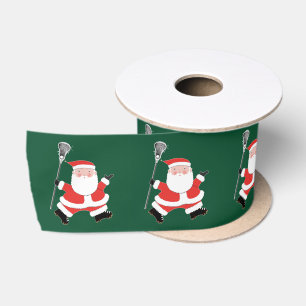 Lacrosse Christmas Satin Ribbon Satinband