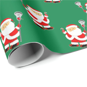 Lacrosse Christmas Wrapping Paper Geschenkpapier