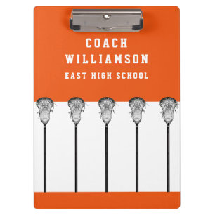 Lacrosse Coach Clipboard Klemmbrett
