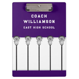 Lacrosse Coach Clipboard Klemmbrett