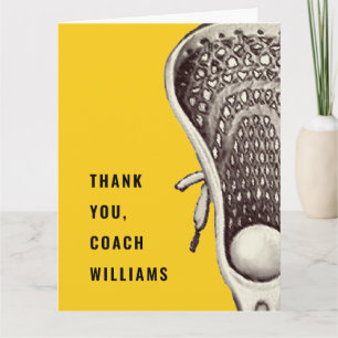 Lacrosse Coach Dankeschön Karte