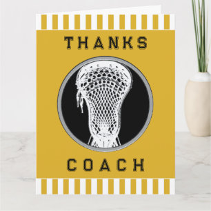 Lacrosse Coach Dankeskarte