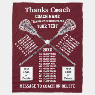 Lacrosse Coach Geschenkideen für alle Spieler Fleecedecke