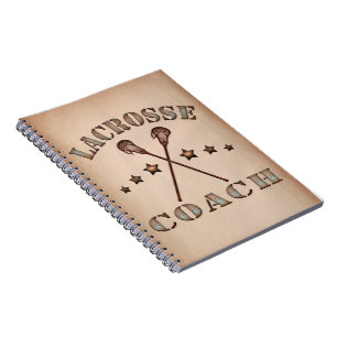 Lacrosse Coach Steampunk Style Notebook Notizblock