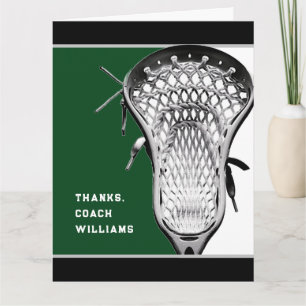 Lacrosse Coach Vielen Dank Dankeskarte