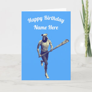 Lacrosse  Customisable Card Karte