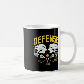 Lacrosse Defense Ich traf Sie fallen Lax Player Me Kaffeetasse
