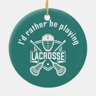 Lacrosse Design Keramik Ornament