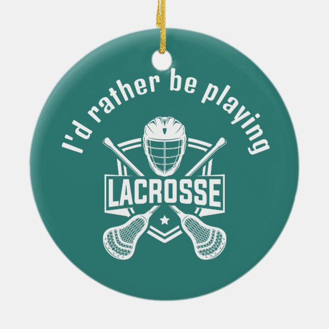 Lacrosse Design  Keramik Ornament (Hinten)