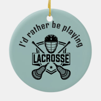 Lacrosse Design Keramik Ornament