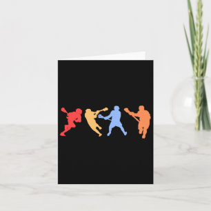 Lacrosse Design - Retro Vintag Colors Lacrosse Pl Karte