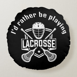 Lacrosse Design Rundes Kissen