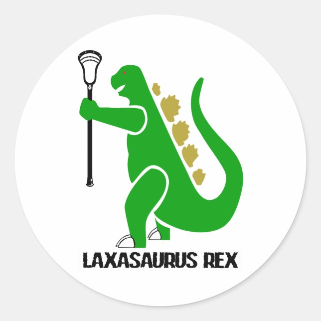 Lacrosse Designs LaxasaurusRex Sticker (Vorderseite)