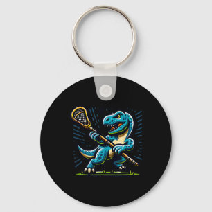 Lacrosse-Dinosaur-Trendy-Sport Retro-Fun Für Bei Schlüsselanhänger