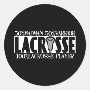 Lacrosse ein Aufkleber 100Percent