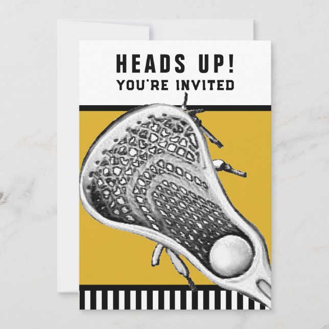 Lacrosse Einladungen (Vorderseite)