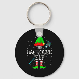 Lacrosse Elf Weihnachten Familien Elf Squad Sport Schlüsselanhänger