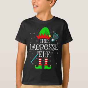 Lacrosse-Elf Weihnachten Familien-Elf-Truppe Sport T-Shirt