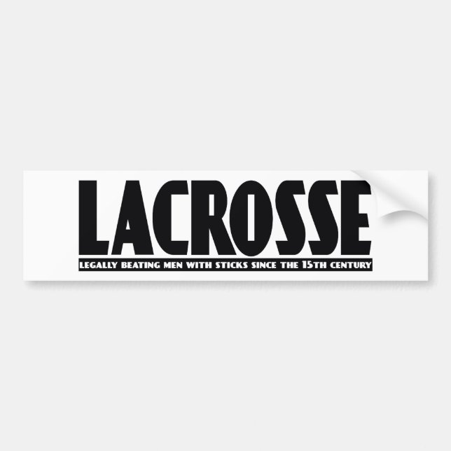 Lacrosse entwirft BeatingMen Autoaufkleber (Vorne)