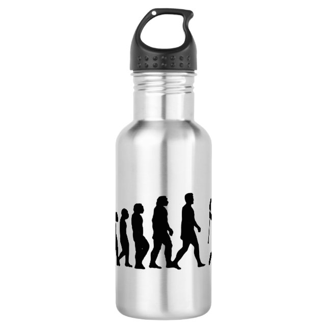 Lacrosse Evolution - Funny Lacrosse Edelstahlflasche (Vorderseite)