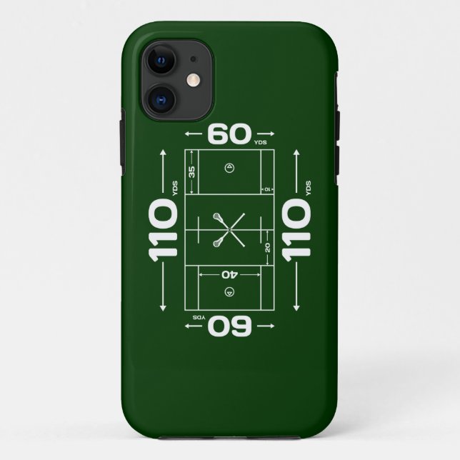 Lacrosse-Feld bemisst iphone 5 Fall Case-Mate iPhone Hülle (Rückseite)