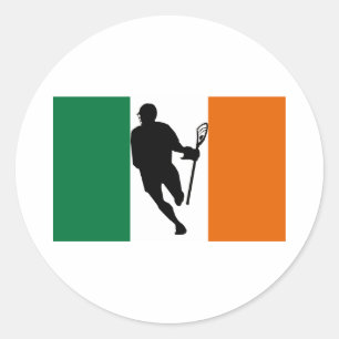 Lacrosse-Flagge IRock Irland Aufkleber