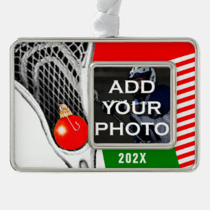 Lacrosse Foto 2024 Rahmen-Ornament Silber