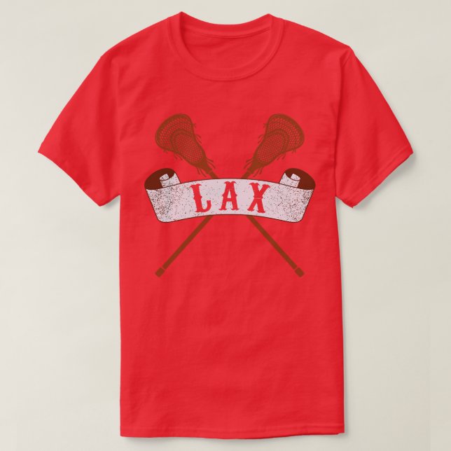Lacrosse Funny Lax 5 T-Shirt (Design vorne)