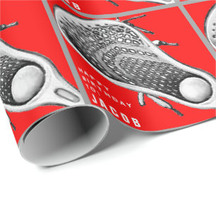 Lacrosse Geburtstagsgeschenk-Verpackungspapier Geschenkpapier