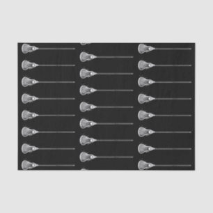 Lacrosse Geschenk Schwarz Seidenpapier
