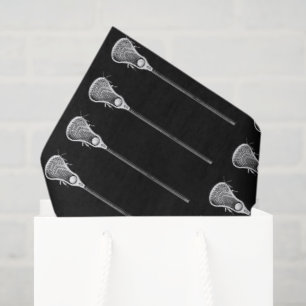 Lacrosse-Geschenk Schwarz Seidenpapier