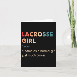 Lacrosse Girl Definition Funny Lacrosse Lover Gesc Karte