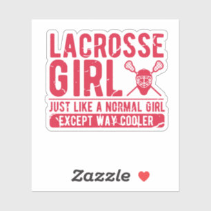 Lacrosse Girl Gift - Frauen LAX - Ladys Lacrosse Aufkleber