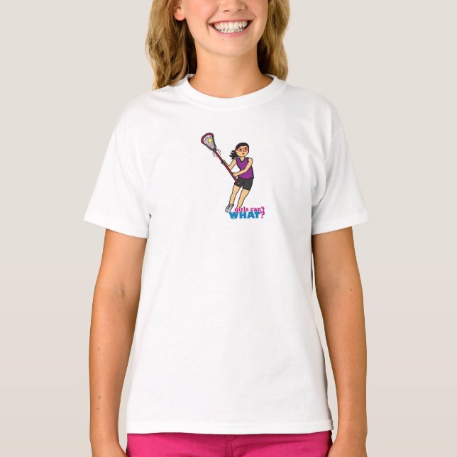 Lacrosse Girl - Medium T-Shirt (Vorderseite)