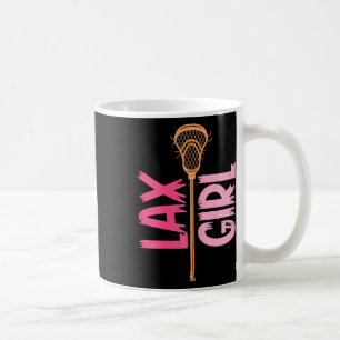 Lacrosse Girl Stick Lax Girl Player Goalie Frauen Kaffeetasse